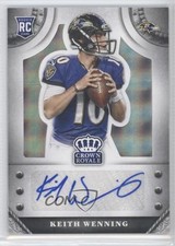2014 Crown Royale Rookie Signatures Silver Plaid 58/99 Keith Wenning Auto fm0