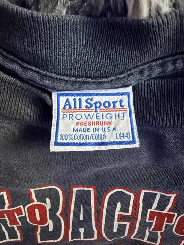 Camiseta Vintage Chicago Bulls Back to Back Champions Ring Tamanho GG Masculina - Imagem 3 de 3