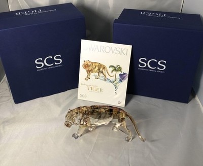 SWAROVSKI TIGER  SCS ANNUAL EDITION 2010  1003148 - NEW IN BOX WITH COA, RETIRED
