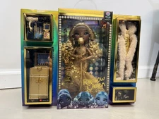 Rainbow High Rainbow Vision Divas  MELINE LUXE Gold Fashion Doll Bundle ~NIB~