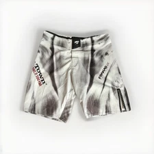 Punch Town Frakas eX Fight Shorts White Size 34 White Pattern MMA Jiu Jitsu