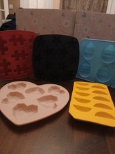 5x Silicone Moulds For Soap/wax Melts