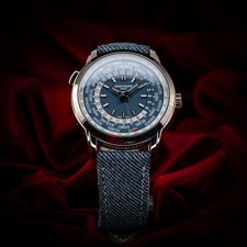 Patek Philippe World Time Date Complications White Gold Blue Dial 40mm 5330G-001 4