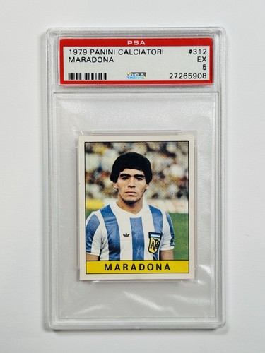1979 PANINI CALCIATORI DIEGO MARADONA #312 ROOKIE PSA 5