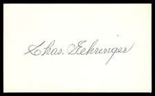 Charles Gehringer Baseball Signed Auto Autograph Index Card No COA *d6