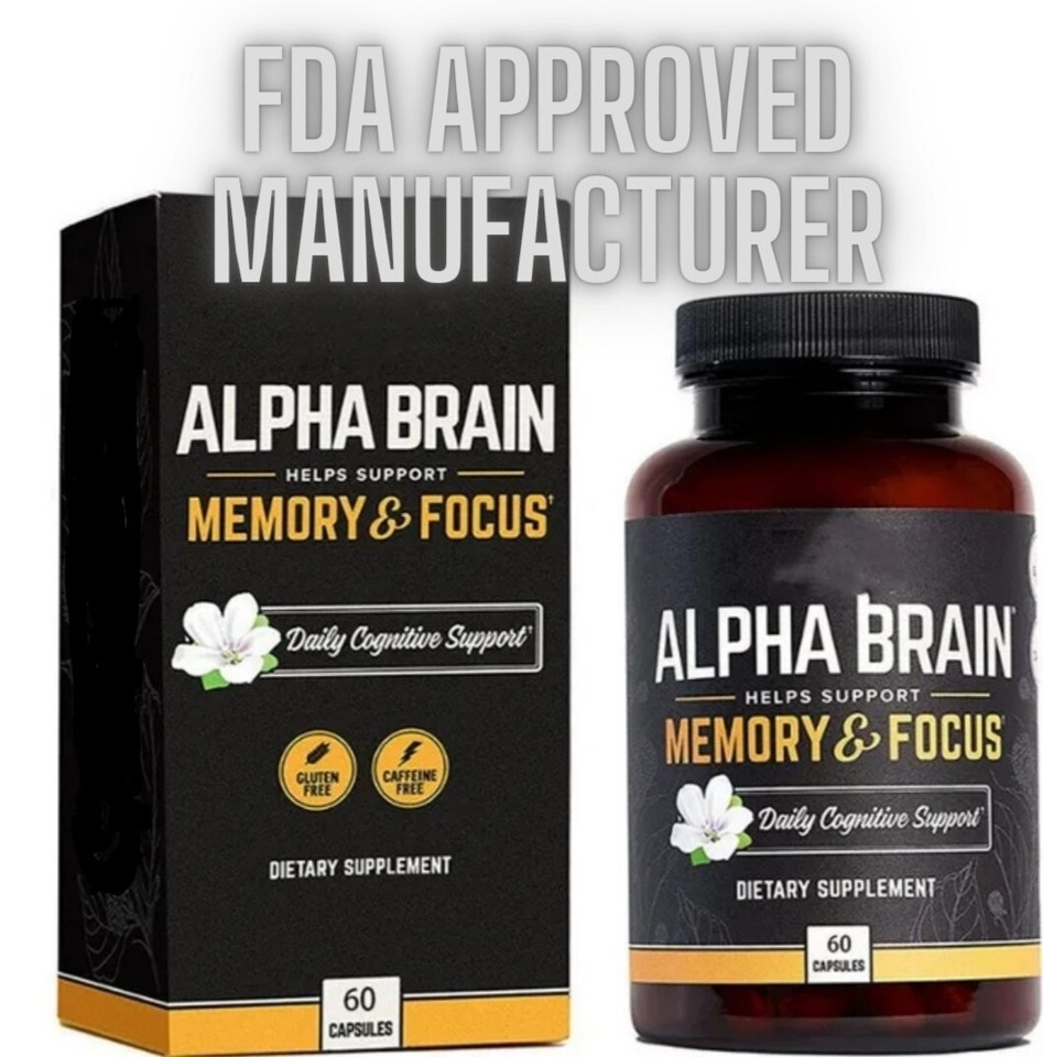 Alpha Brain Memory & Focus Capsule Cognitive Supplement Men&Women ...