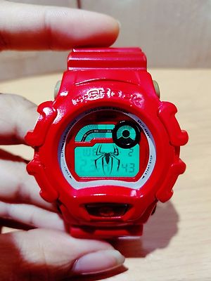 G-Shock Vintage Spiderman Burning Red-White Custom Temp