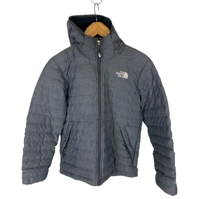 THE NORTH FACE Puffa Jacket Boys L Quilted Padded Down Feather Puffer Coat  Grey