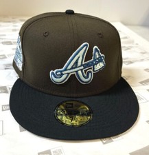 Atlanta Braves Cooperstown ASG 2000 Patch NE FITTED  Hat~Walnut/Black