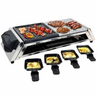 Syntrox Raclette Grill Genf GrillfläChe HeißEr Stein Tischgrill 8 Personen