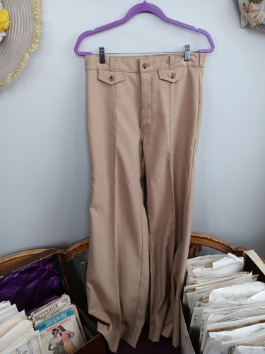 Pantaloni ranch vintage anni 70 Wrangler DEADSTOCK Wrapid Transit kaki etichette originali