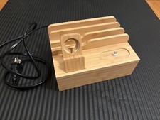 Bamboo Charging Station for Multiple Devices OthoKing 6 USB Ports