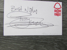Terry Curran Nottingham Forest & Sheffield Wed Footballer Hand Signed Card