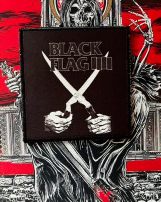 Black Flag Patch Aufnäher Rock Metal