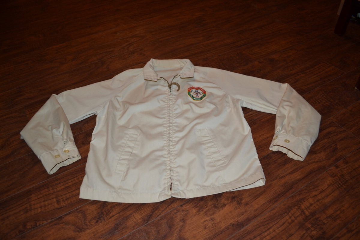 A18- Vintage Olympic Summer Games USA Mexico 1968 Jacket Size 12