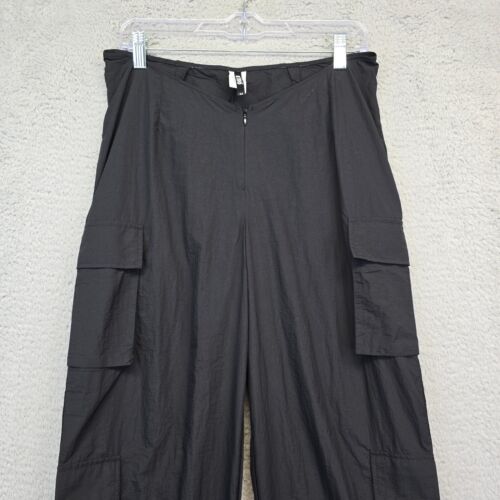 Dolls Kill K TOO Windbreaker Pants Women’s M Lightweight Cargo Wide Leg - Picture 2 of 15