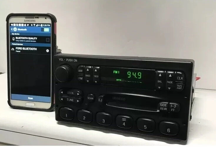 ✅99-04 Ford F150 F250 F350 F450 Marquis F150 AM FM Cassette Bluetooth OEM Radio Foto 3 de 4