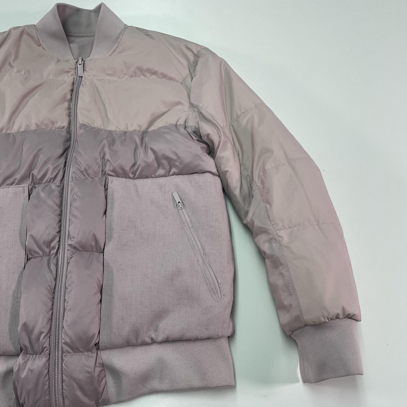 Lululemon Reversible Wool Down Puffer Bomber Jack… - image 2