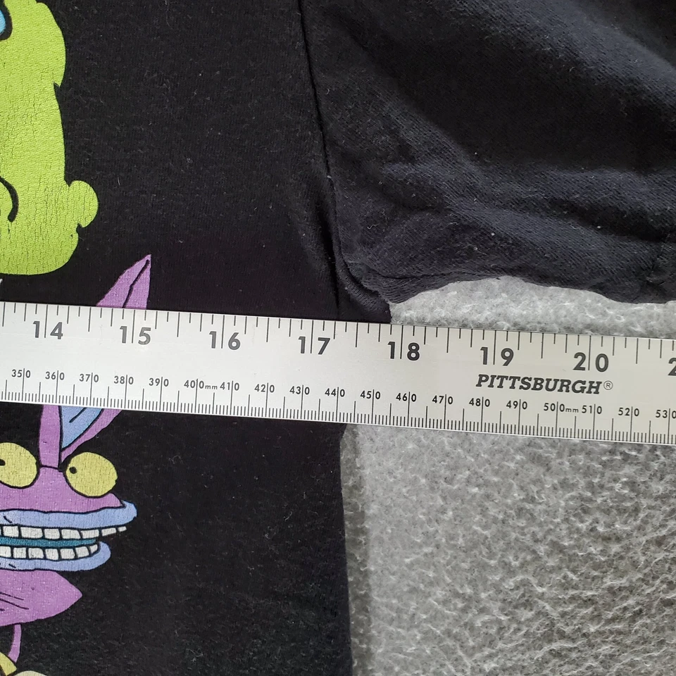 Camiseta retro Nickelodeon para mujer Top S negra Real Monster Arnold Rugrats Foto 3 de 4