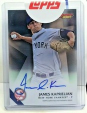 James Kaprielian 2015 Bowman's Best of '15 on-card Autograph Auto - NY YANKEES