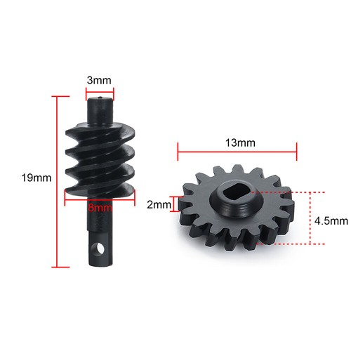 Ingranaggio diffuso asse cambio anteriore/posteriore metallo RC per 1/24 assiale SCX24 90081 AXI00001/2 - Foto 4 di 9