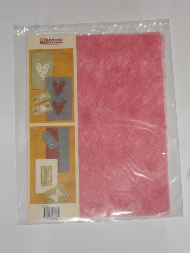 5 feuilles A4 de papier fibre rose - Photo 1/1