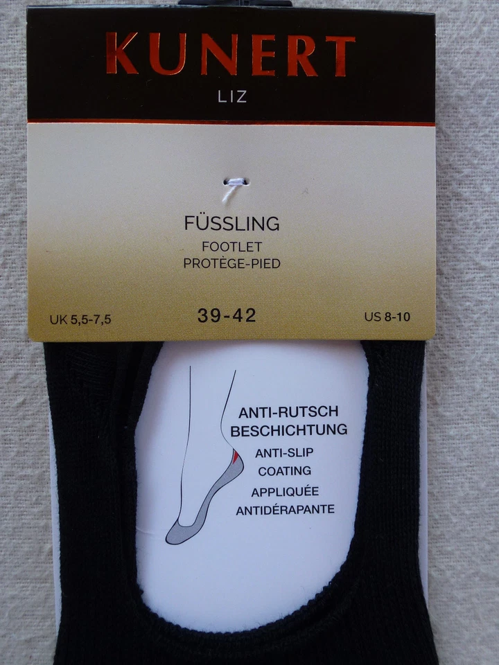 KUNERT Damen Füssling LIZ SLIPPERS 98% Baumwolle 35-38 39-42 Socken - Bild 2 von 2