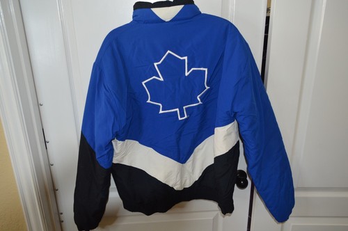 VTG Toronto Maple Leafs NHL Licensed Full Zipper Snap Button DeLong Jacket Sz M - Picture 2 of 20