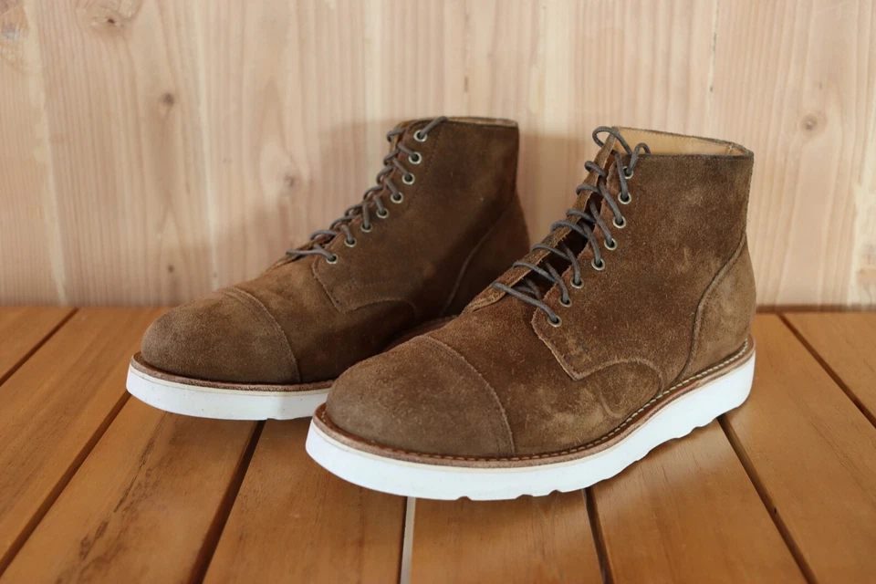 Viberg 适用于 Notre Snuff 小牛麂皮绒服务靴鞋头 2030 最后尺寸。 6.5 — 第 3/4 张图片