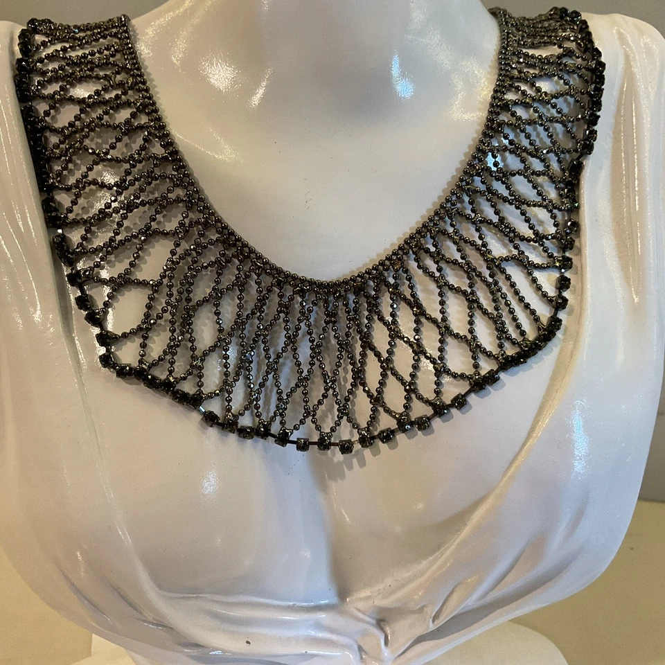 "Precioso collar babero de titanio con etiqueta original 21""" Foto 3 de 4