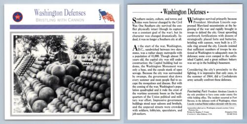 Bristling With Cannon - Washington Defenses - Artillery Atlas Ed. Civil War Card - Picture 1 of 1