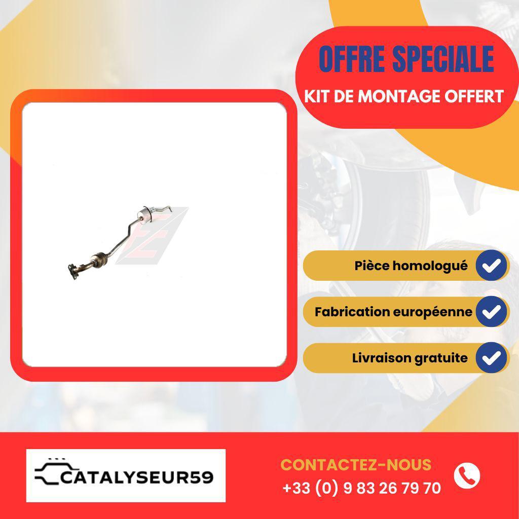 Catalyseur Yaris 1.0i en acier inoxydable pour moteur essence 53 Kw durable