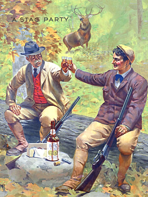 O.F.C RYE WHISKEY ADVERTISING POSTER