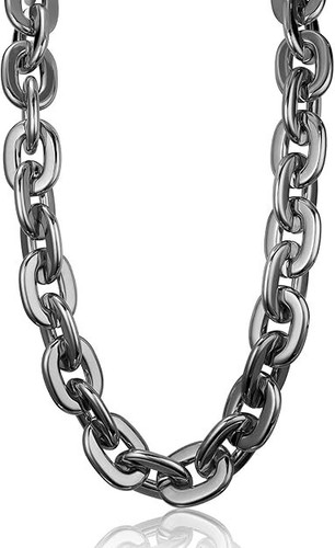 Hip Hop Large Thick Acrylic Plastic Cuban Link Chain Jewelry Necklace 32in 80cm - Picture 10 of 23