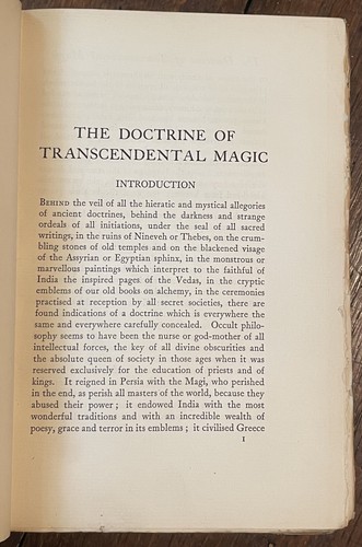 TRANSCENDENTAL MAGIC - Levi / Waite, 1923 - RITUALS, MAGICK, OCCULT, GRIMOIRE - Imagen 7 de 18