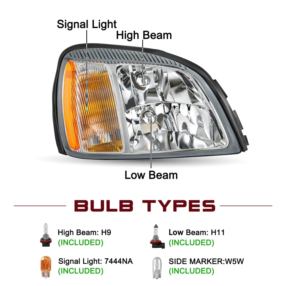 Faros cromados para faros halógenos Cadillac Deville 2000-2005 00-05 diestro+derecho Foto 3 de 4