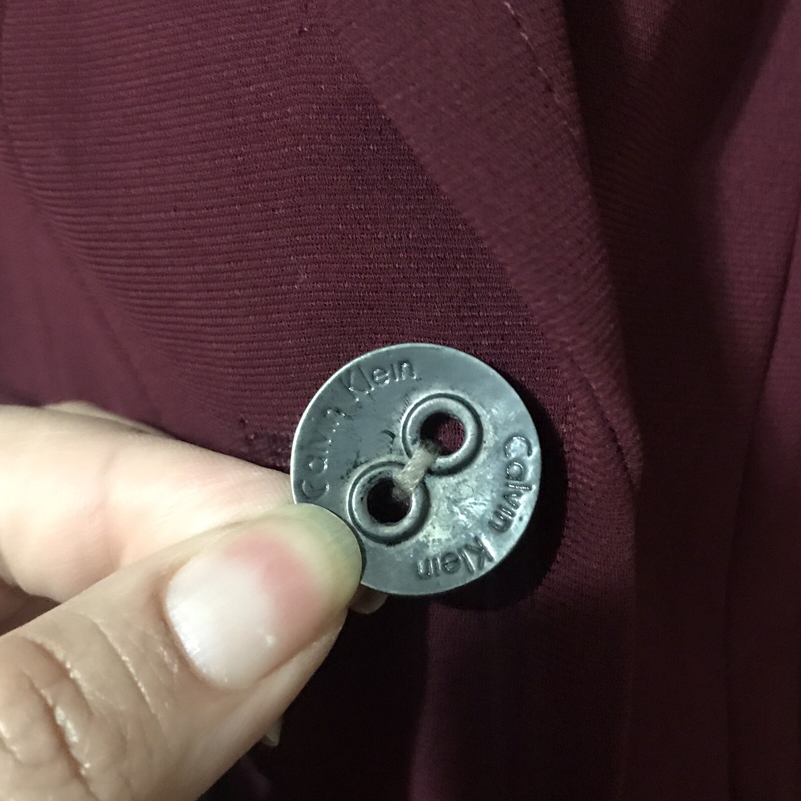 Calvin Klein Burgundy Jacket Blazer 