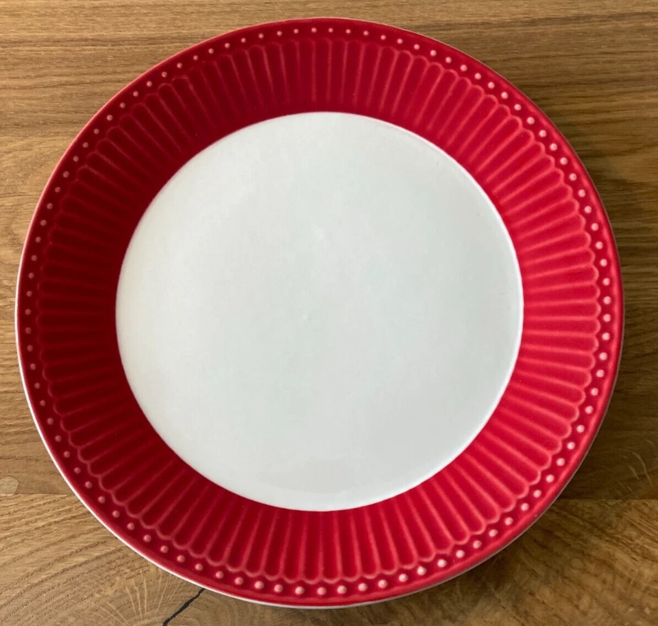 Greengate Teller ALICE Rot 23 cm Kuchenteller Geschirr Frühstücksteller - Bild 2 von 4