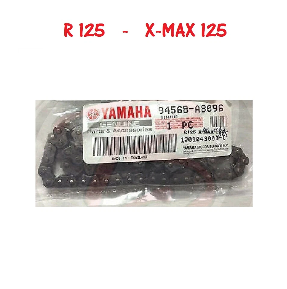 CATENA DISTRIBUZIONE 94568A809600 ORIGINALE YZF R125 YAMAHA DAL 2008 AL 2016 - Immagine 2 di 2