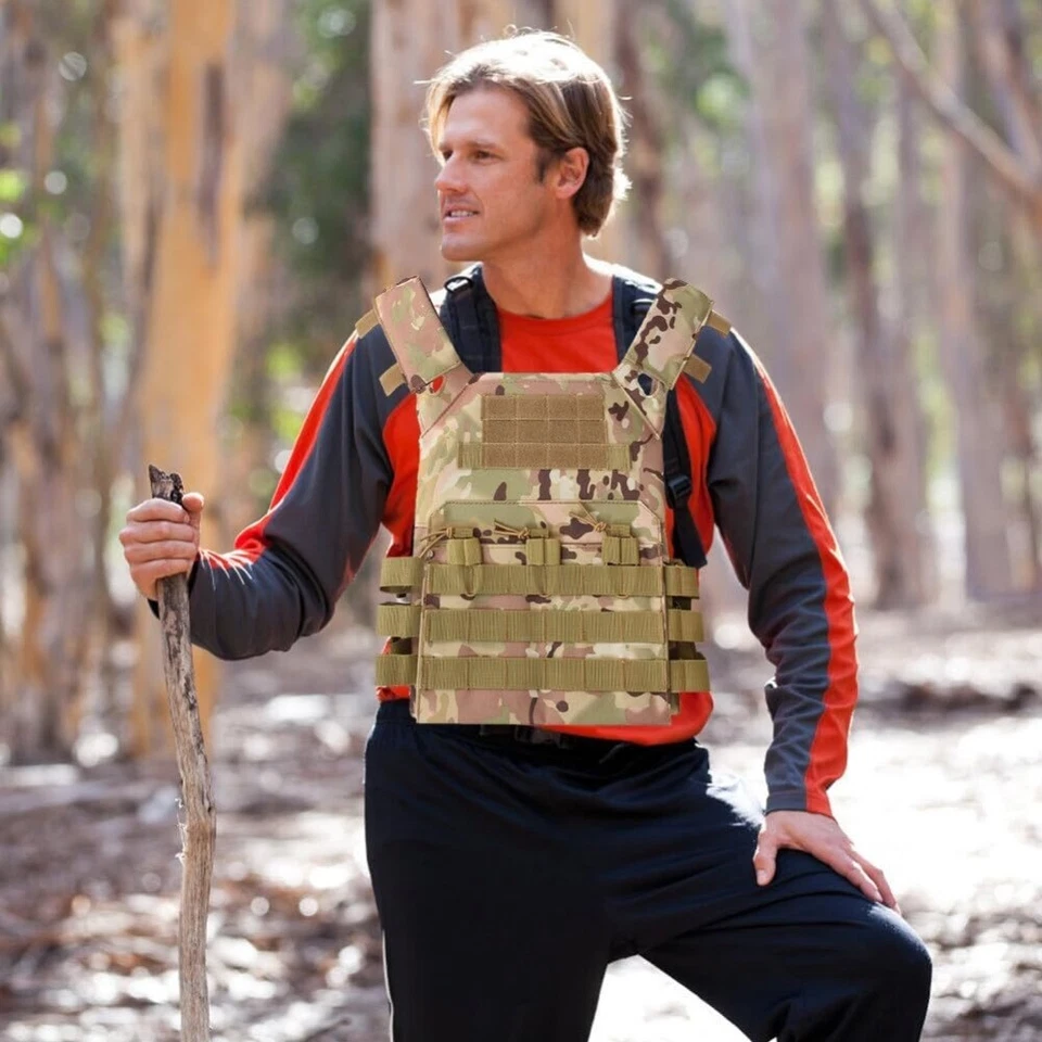 Chaleco Modular Táctico Molle Exterior Multifuncional Ajustable Alto Rendimiento Foto 4 de 4