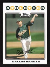 2008 Topps Updates & Highlights #UH78 Dallas Braden Oakland Athletics