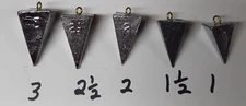 Pyramid Sinkers quantity50 you choose size 1 oz  1-1/2 oz  2 oz   2-1/2 oz  3 oz