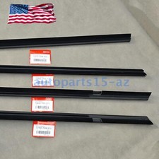 Oem 4pcs Window Moulding Weatherstrip Black For Honda Insight 2010-2014