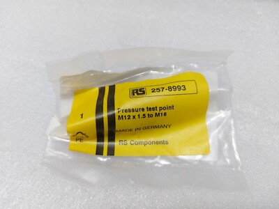 #ad #ad RS 257 8993 Pressure Test Point M12 x 1.5 to M16 Lot of 4PCs $152.95