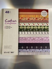 Crafter's Companion 48pc Floral Garden 12x12" Paper Pack NEW