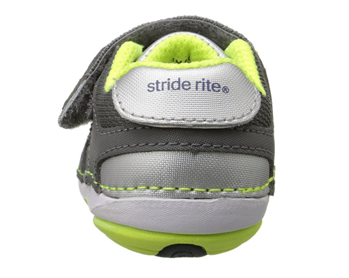 Stride Rite Säugling/Kleinkind Soft Motion Booker Sneaker, grau/Limette - Bild 4 von 8
