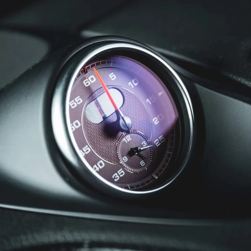 NEW Sport Chrono Stopwatch Mounted Car Dashboard for Porsche 718 Boxster Cayman Foto 2 de 4