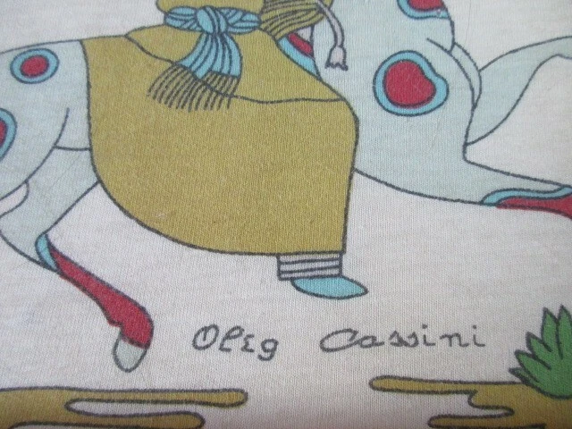 Oleg Cassini Mujer Montar Caballo Moda Diseñador Navajo Bollo Textil Enmarcado OK Foto 3 de 4