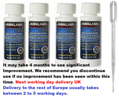 4 Month Kirkland Minoxidil Solution 5 Hair Growth Treatment