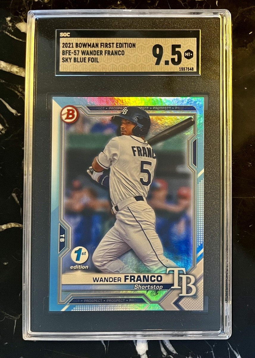 【75シリ】WANDER FRANCO BOWMAN SAPPHIRE Wander Franco 2022 Bowman Chrome Sapphire Edition #10 Orange